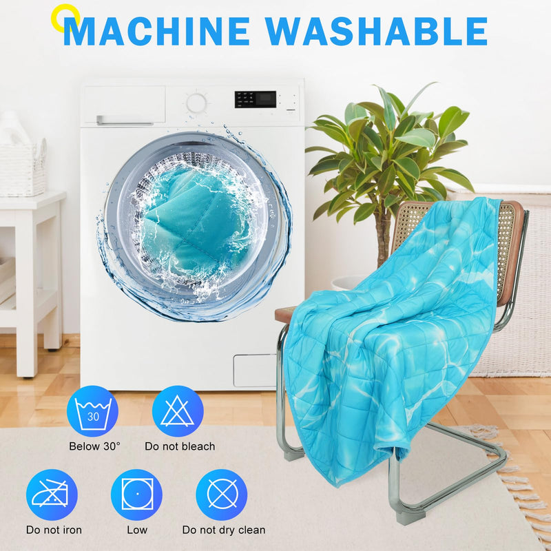 SCENEREAL Upgraded Dog Cooling Mat for Small Meduim Breeds Dogs, 28"x40" Reversible Self- Cooling Mat for Summer Heat, Ice Cool Soft Pet Throw Blanket Use in Couch, Car, Seat,Bed- Machine Washable - PawsPlanet Australia