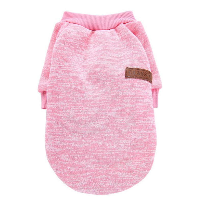 Jecikelon Dog Clothes Dogs Sweater Soft Puppies Clothing Winter Puppy Sweaters Warm Outfit for Dogs Small XXS XS Cat Apparel (Pink, M) Medium Pink - PawsPlanet Australia