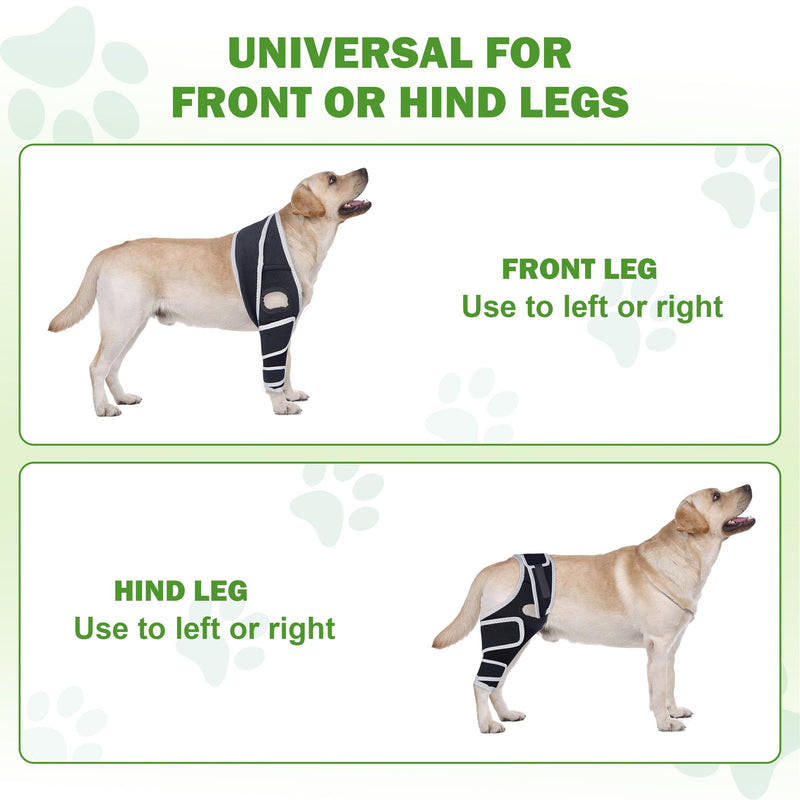 Dog Knee Brace – Strong, Lightweight Support for ACL and CCL Injuries, Promotes Healing, Improves Walking Ability, and Enhances Daily Activity for Active Dogs, XL Blck