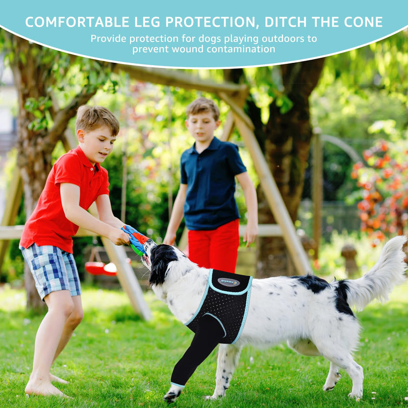 Recovery Sleeve for Dogs, Front Leg Protection After Surgery, Dog Leg Sleeve to Stop Licking, Bite and Keep Dry, Machine Washable Waterproof Abrasion Resistant Dog Recovery Sleeve (S) Small Single Leg - PawsPlanet Australia
