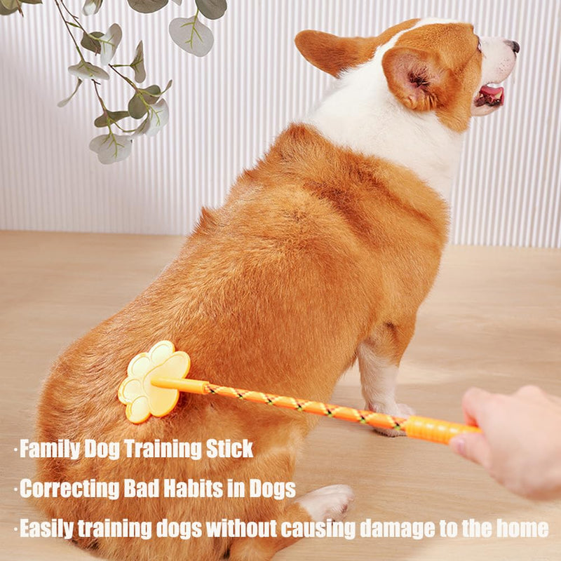 2 Pcs Dog Training Stick, Durable Silicone Dog Training Whip with Non-Slip Grip, Outdoor and Indoor Training Dog Tools, Puppy Training Whip Exercise Accessory (orange+purple) orange+purple - PawsPlanet Australia