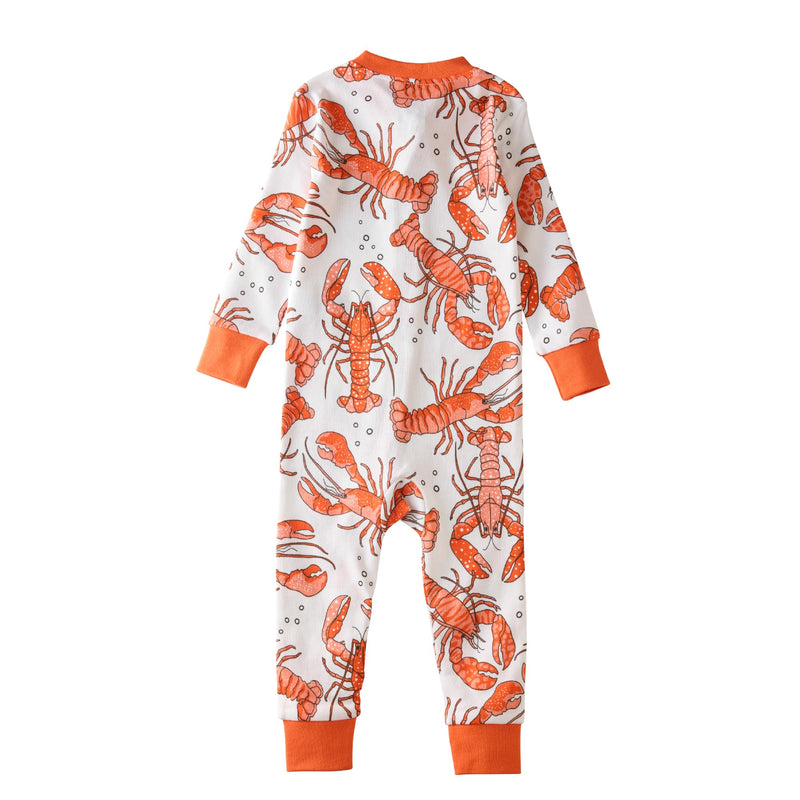 Shawn Snug-fit Footless Baby Pajamas One-Piece 100% Organic Cotton Zip Front Sleeper PJs for Baby Boys & Girls 12 Months Claw-some