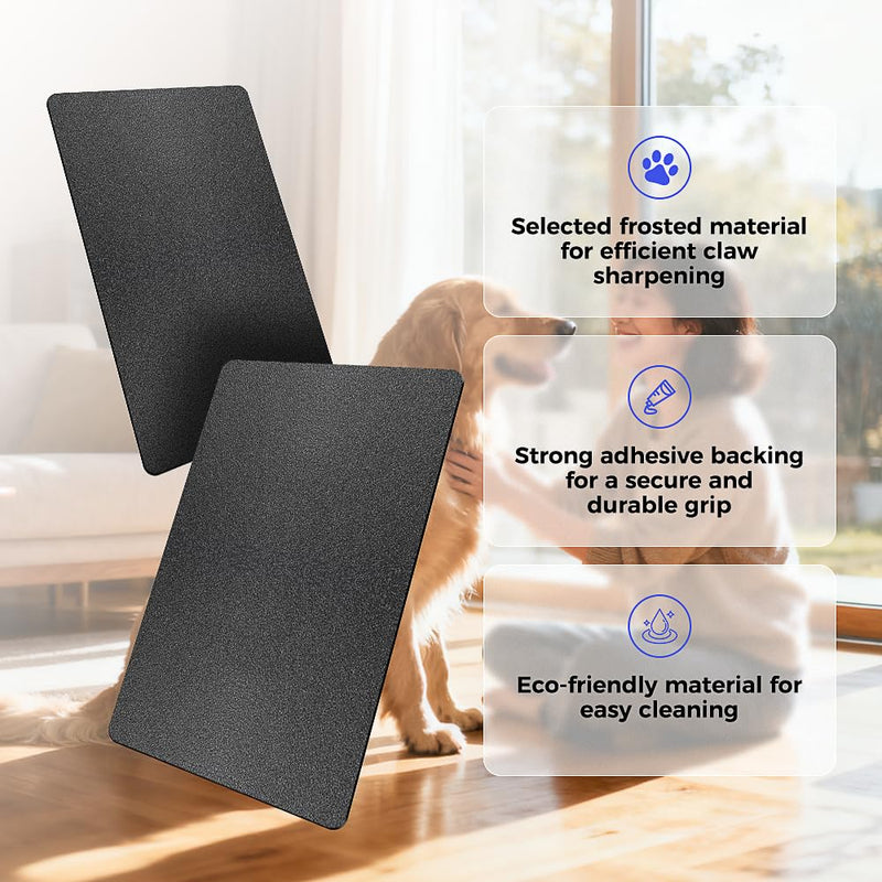 4-Pack Dog Nail Scratch Board Replacement Sandpaper, Self-Adhesive Pads for Dog Scratch Board, Fits Most Dog Scratch Pads for Effective Dog and Cat Claw Care - PawsPlanet Australia