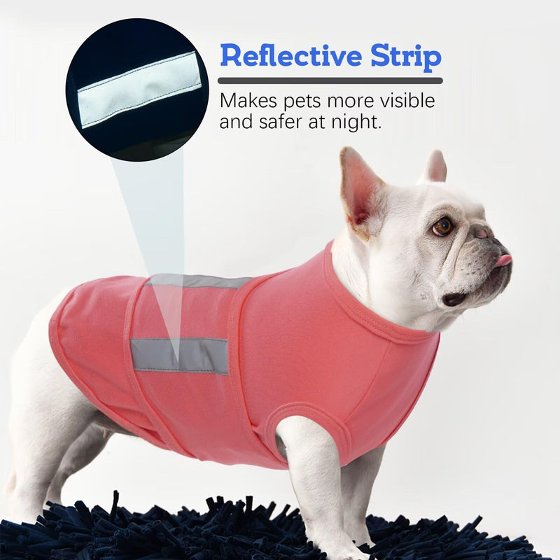 MIGOHI Dog Anxiety Vest,Soft Dog Anxiety Relief Coat,Calming Vest Wrap for Thunderstorm,Fireworks,Travel and Separation,Anxiety Relief for Dogs,Dog Firework Anxiety Relief for Small Dogs,S,ShellPink ShellPink - PawsPlanet Australia