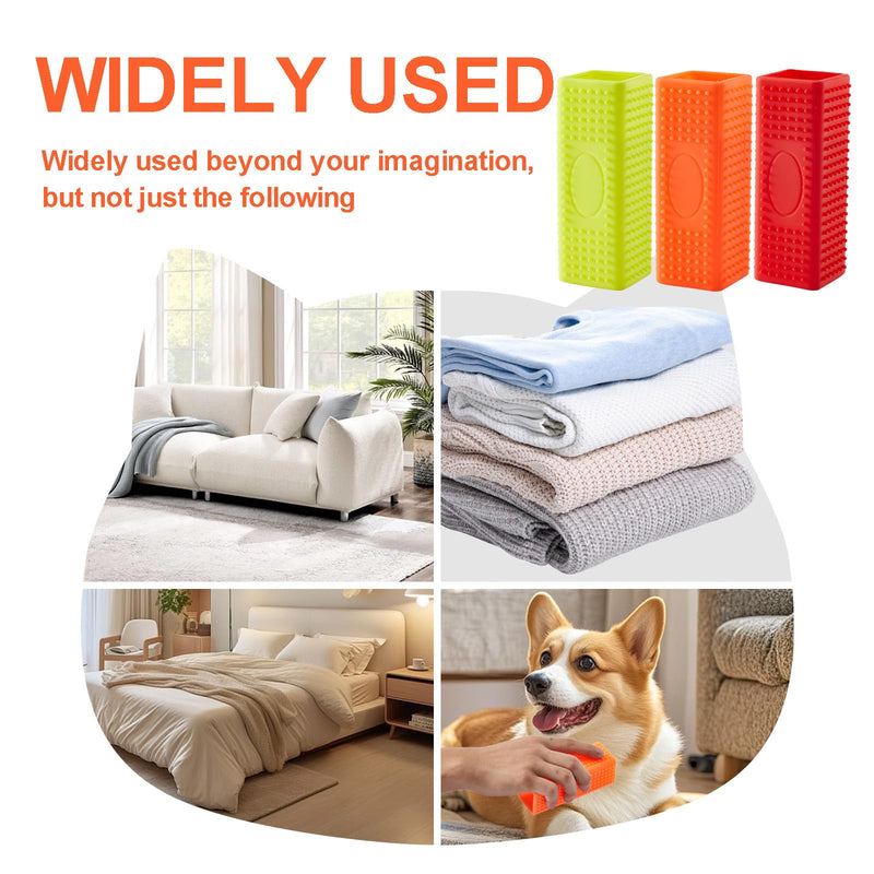 3 Pack Pet Hair Remover Dog Cat Hair Remover Rubber Brush Roller for Sofas Car Interior Furniture Sofa Cleaner - PawsPlanet Australia
