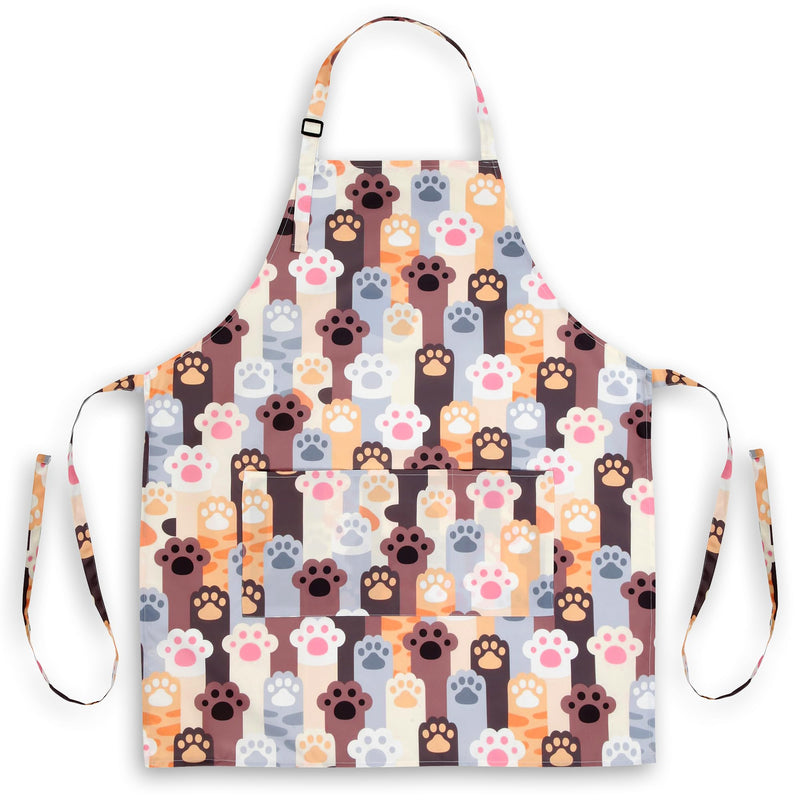 Plum Hill Waterproof Dog Grooming Apron, Groomer Apparel, Pet Washing Smocks Brown - PawsPlanet Australia