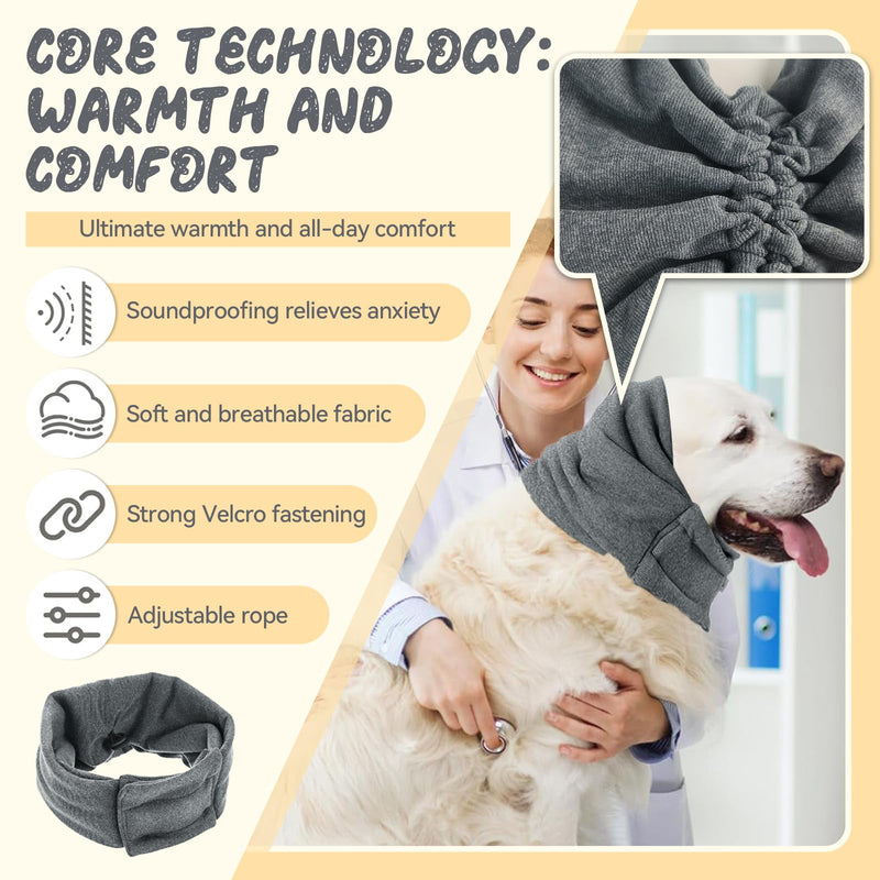 Dog Ear Protection, Ear Protection, Dog Polyester Material, Ear Muffs for Dogs, Adjustable, Noise Protection, Dog Earmuffs, for Small, Medium and Large Dogs, Outdoor Sports