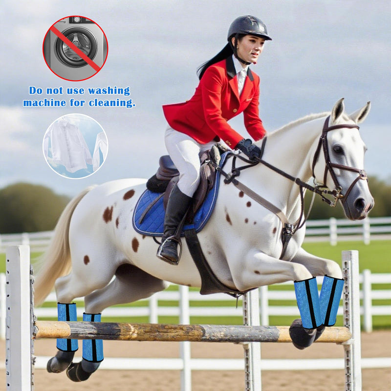 Horse Fly Boots Loose Fitting UV-Protective, Extra Tough Mesh Breathable Fly Boots, Greatly Reduce Stomping, Set of 4 Black - PawsPlanet Australia