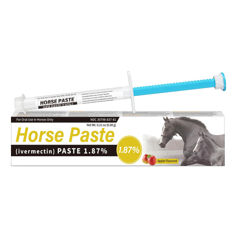 1 Pack Equine Paste 1.87% – (6.08g Each) Apple Flavored Oral for Horse