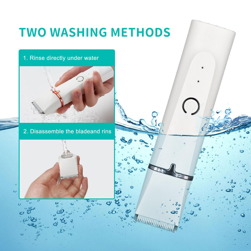 Dog Grooming Kit & Clipper - Low Noise, Cordless & Rechargeable Electric Pet Groomer, 4-in-1 Safe Trimmer for Dogs/Cats - Gentle on Paws, Face, Ears & Sensitive Areas - PawsPlanet Australia