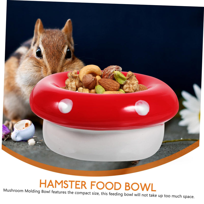 Hamster Ceramic Bowl Hamster Bowl Hamster Food Bowl Mushroom Kitten Food Bowl Guinea Pig Food Bowl Rat Bowl Ceramics Water Bowl Feeding Tray Hideout House Porcelain Nest - PawsPlanet Australia