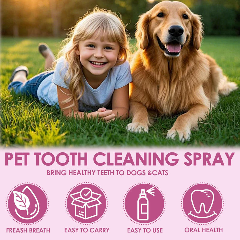 200 ml spray for teeth cleaning for dogs and cats, dental care spray for dogs and cats, dental spray against pet dental care, against bad breath, for fresh breath