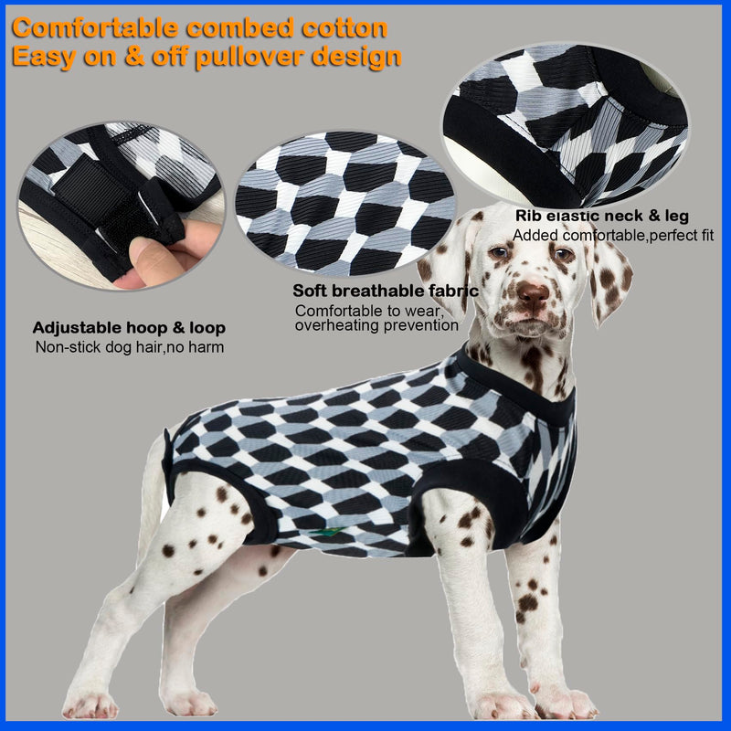 Dog Surgery Recovery Suit, Recovery Suit for Dogs Male Female Spay & Neuter, Anti-Licking Surgical Onesie for Dogs After Surgery Wear, Dog Cone Alternative (Shaped Black, M) Medium Stone Shape Black - PawsPlanet Australia