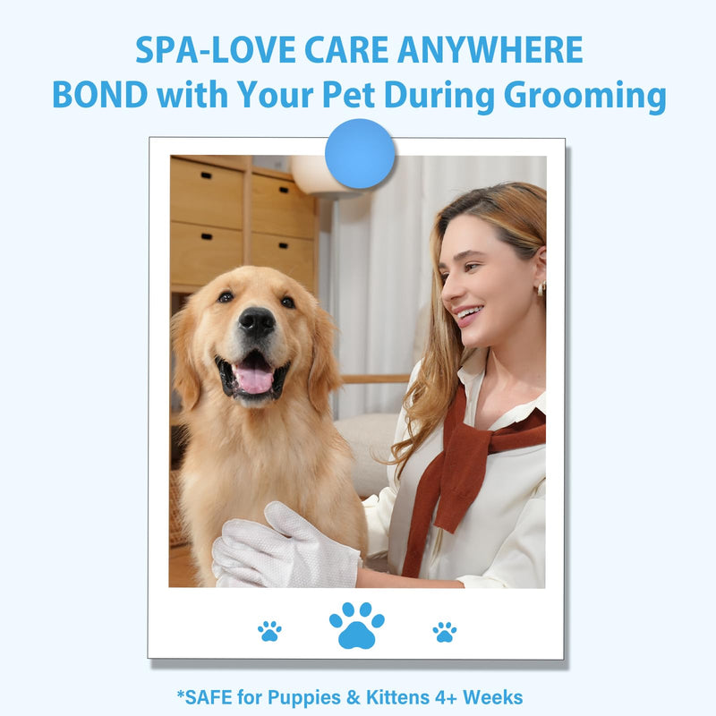 30Pcs Hypoallergenic Pet Grooming Wipes for Dogs & Cats - Coconut Oil Cleaning & Deodorizing Bathing Wipes with Hydrating Formula for All Body Parts,Dog Cleaning Wipes Remove Odor (5 Pack) 5 PACK - PawsPlanet Australia