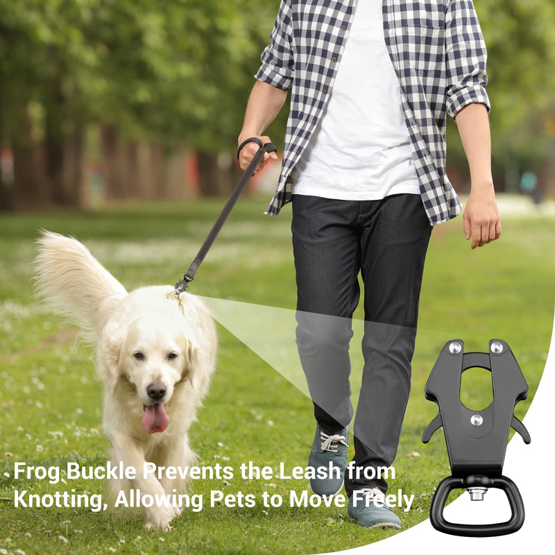 Frog Clip Dog Leash Clip with Quick Release Lock, 360° Swivel Anti-Tangle Buckle for DIY Pet Collar & Leash, Secure & Easy to Open for Walking, Training (1pcs Small+1pcs Middle+1pcs Large) 1pcs small+1pcs middle+1pcs large - PawsPlanet Australia