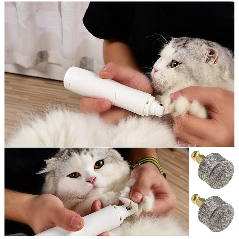 10PCS Dog Nail Grinder Head Replacement Pet Nail Grinder Tips Emery Grinding Head for Most Pet Electric Claw Nail Grooming Tools