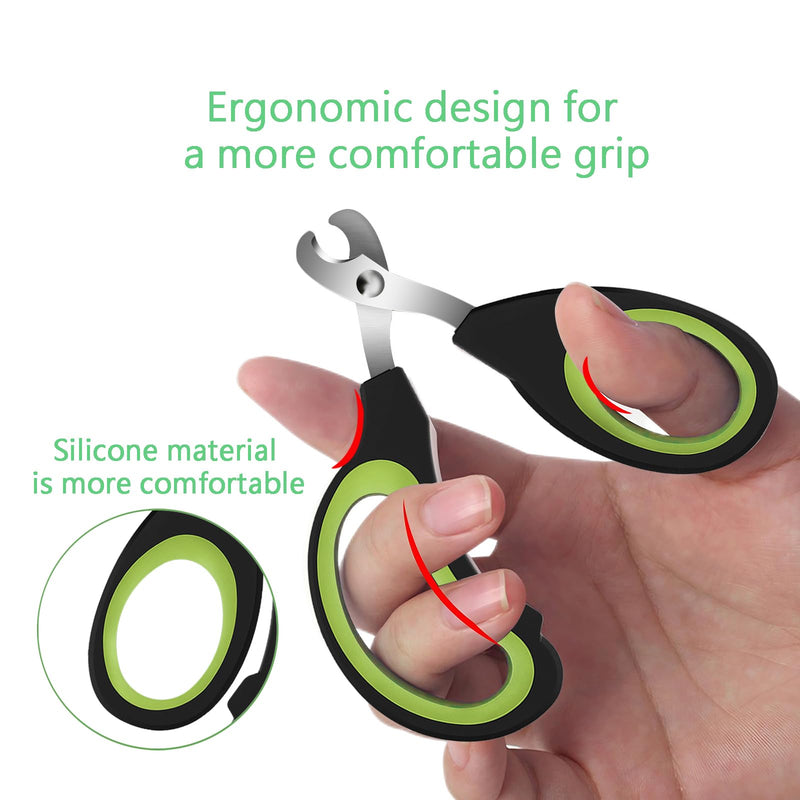 Cats & Dogs Pets Nail Clippers & Trimmers Rabbit Nail Clippers cat Nail Clippers for Indoor Cats cat Claw Clippers with Safety Guard Professional Grooming Tool for Cat Kitten(Green) Small Green - PawsPlanet Australia