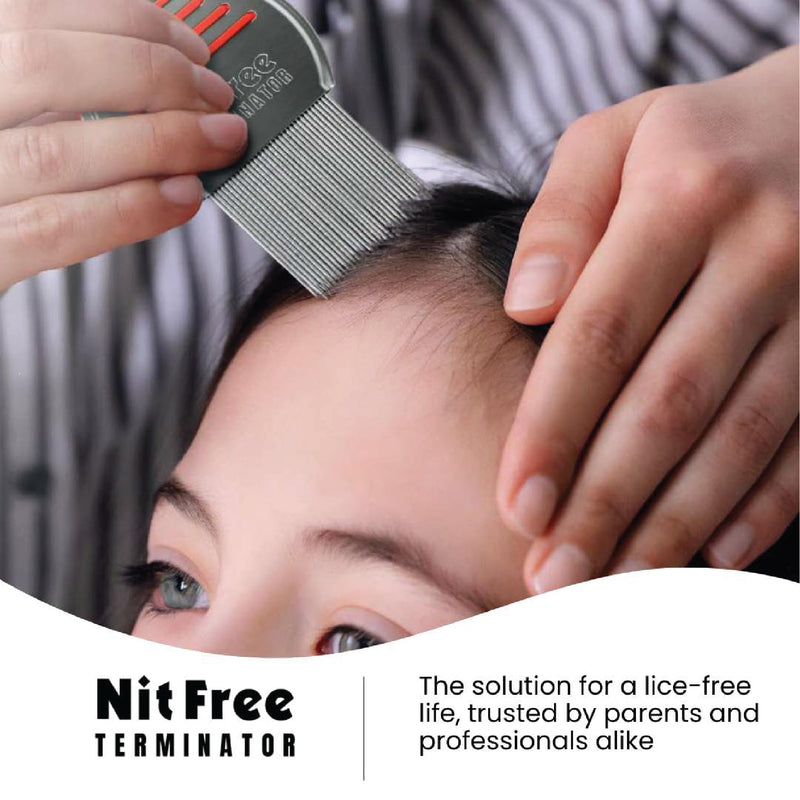 Lice Comb - Professional Stainless Steel Comb for Effective Head Lice Treatment (Colors May Vary) (Pack of 3) 3 Pack Lice Comb - PawsPlanet Australia