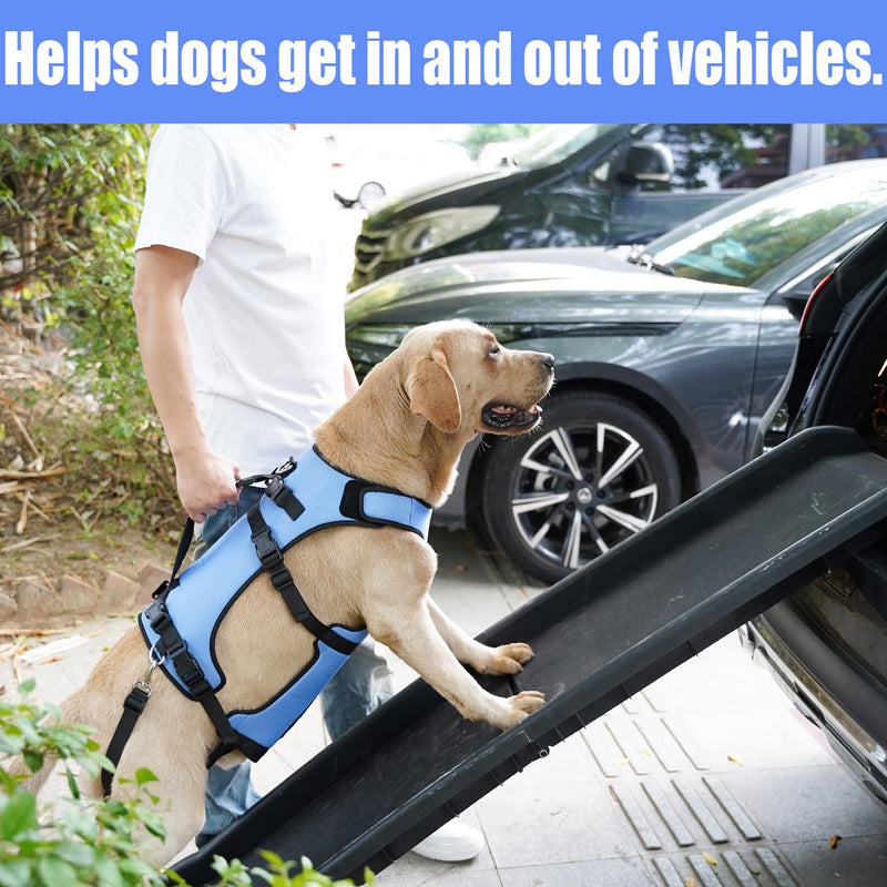 COODEO Dog Harness, Full Body Support & Recovery Sling, Adjustable & Breathable, for Senior, Disabled, Joint Injured, Arthritic & Paralyzed Dogs. (Blue, S) Blue