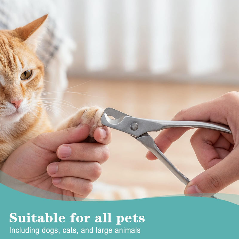 Lusofie Dog Nail Clippers - Heavy Duty Stainless Steel Cat Claw Clippers for Large, Medium, Small Dogs & Cats Nail Clipper for Dogs - PawsPlanet Australia