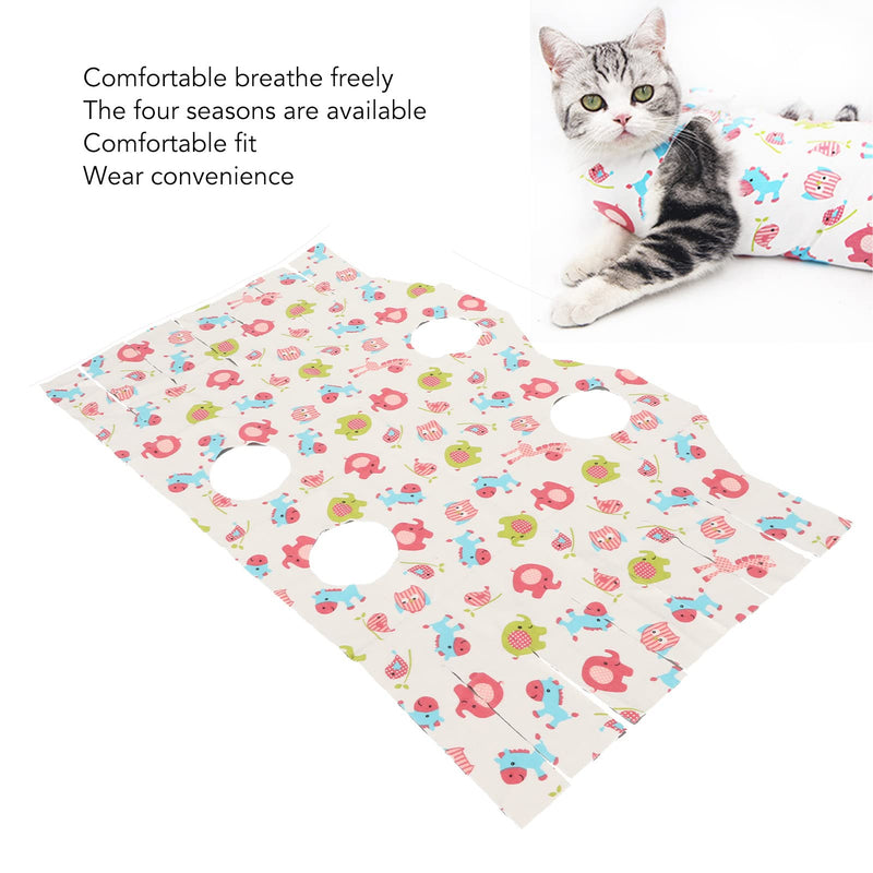 Acouto Recovery Suit for Cats after Surgery, Breathable, Prevents Licking of Wounds on the Cat's Belly for Cats, Kittens (S) S