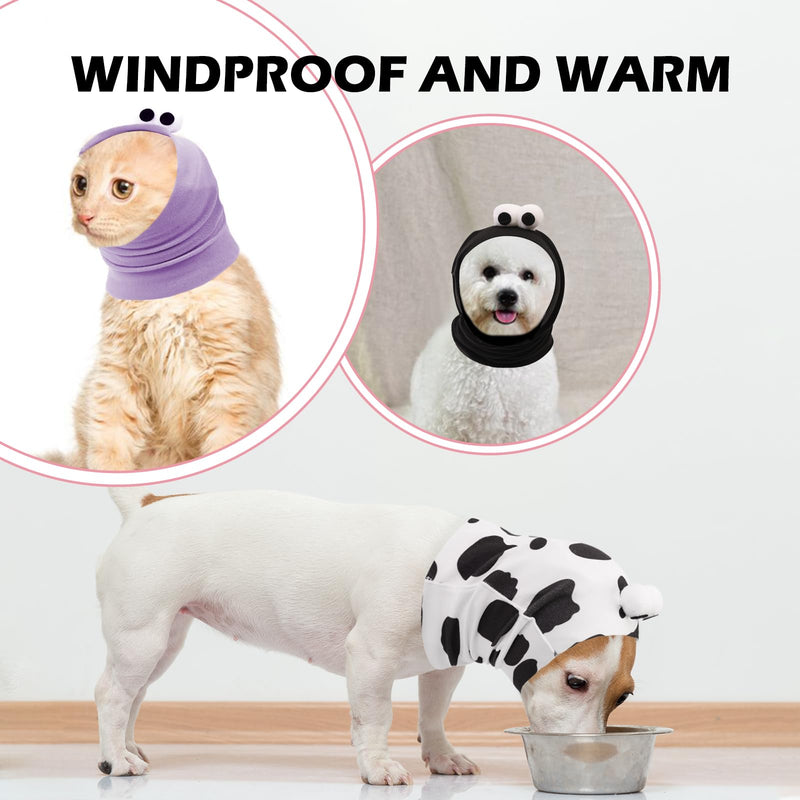 SAWMONG Dog Ear Muffs, Purple, Medium, Noise Reducing, Soft and Breathable Fabric, Dog Ear Protector