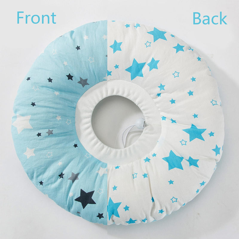 Pet Protective Collar, Soft Cat Protective Collar, Adjustable Cat Collar, Colorful, for Pets, Cats, Dogs, Puppies, Kittens After Surgery and Injuries (Blue)