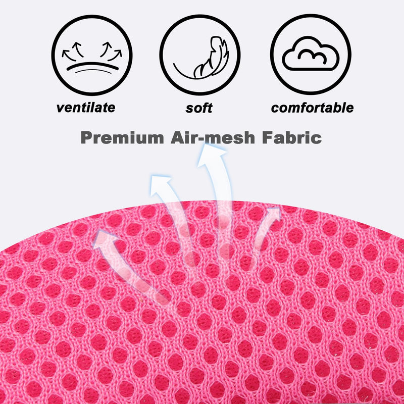 SOLMOONY Small Dog Harness,Soft Mesh Puppy Harness and Leash Set,No Escape Cat Harnesses for Training Walking,Reflective Adjustable Puppy Vest for Small Medium Dogs, Cats (Hot Pink, S) Hot Pink - PawsPlanet Australia