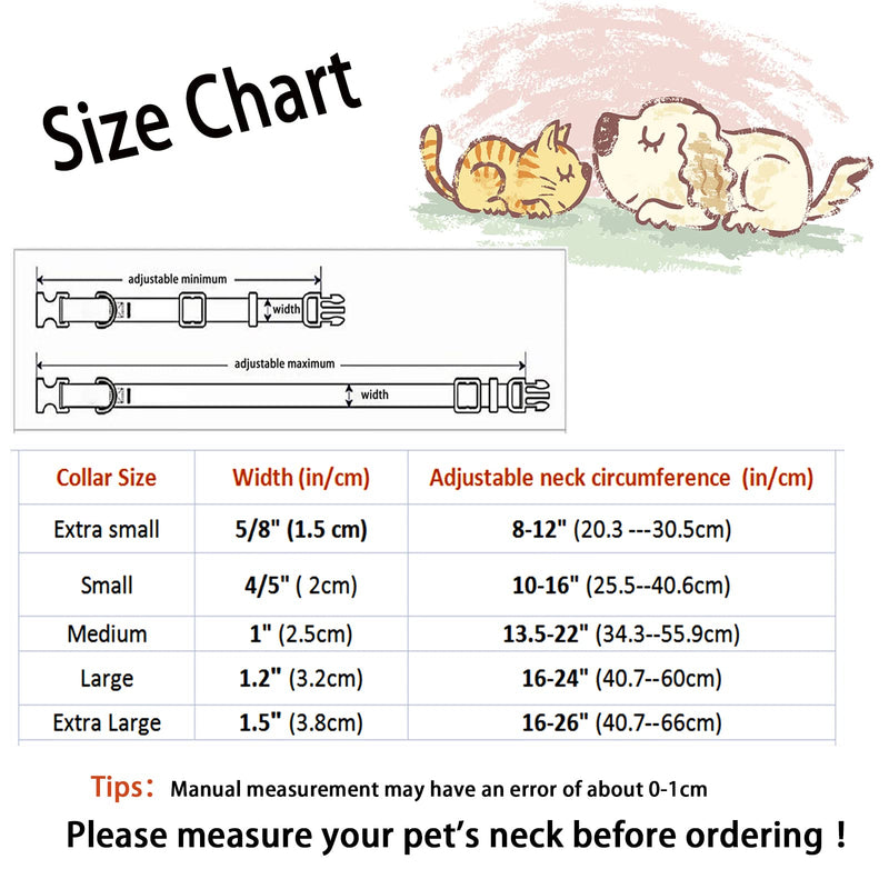 Babole Dog Collars with Safety Metal Buckle， Adjustable Soft Comfortable Nylon Pet Collars for Small Medium Large Dog Lavender - PawsPlanet Australia