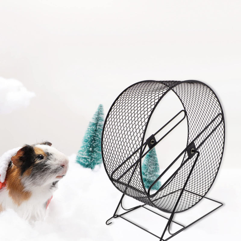 ULTECHNOVO Chinchilla Wheel, Pet Hamster Running Wheel, Hamster Toys for Hamster Cage Spinner Small Animals Exercise Wheels for Dwarf Syrian Gerbils Mice Or Other Small Animals(Black 26) - PawsPlanet Australia