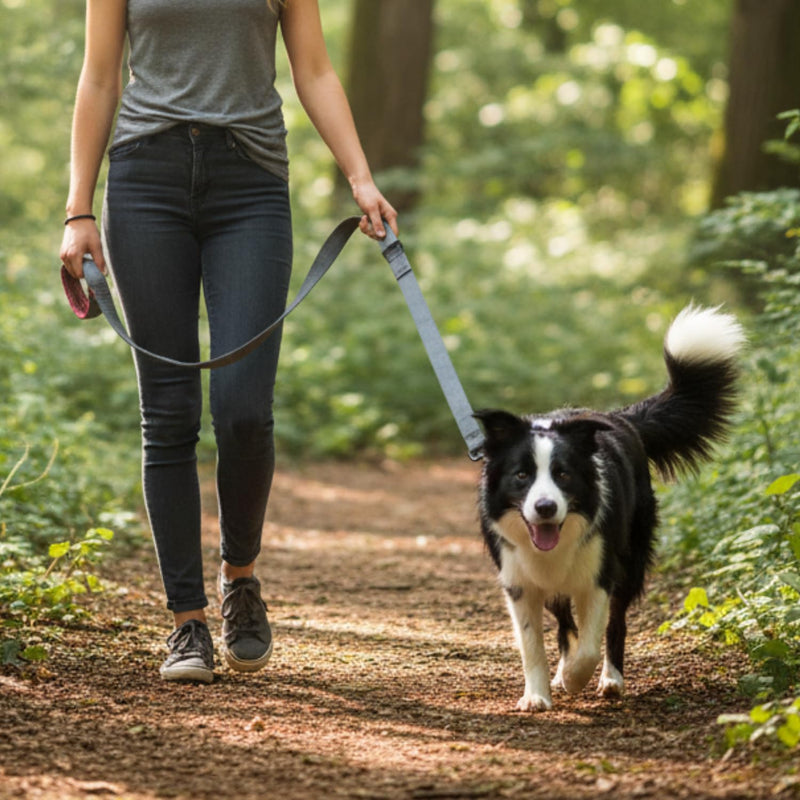 Retractable Dog Lead – Extendable Slip Lead for Small, Medium & Large Dogs, Hands-Free Anti Pull Leash with all harness Compatibility 1.5 to 2.5M Red.Grey One Size - PawsPlanet Australia