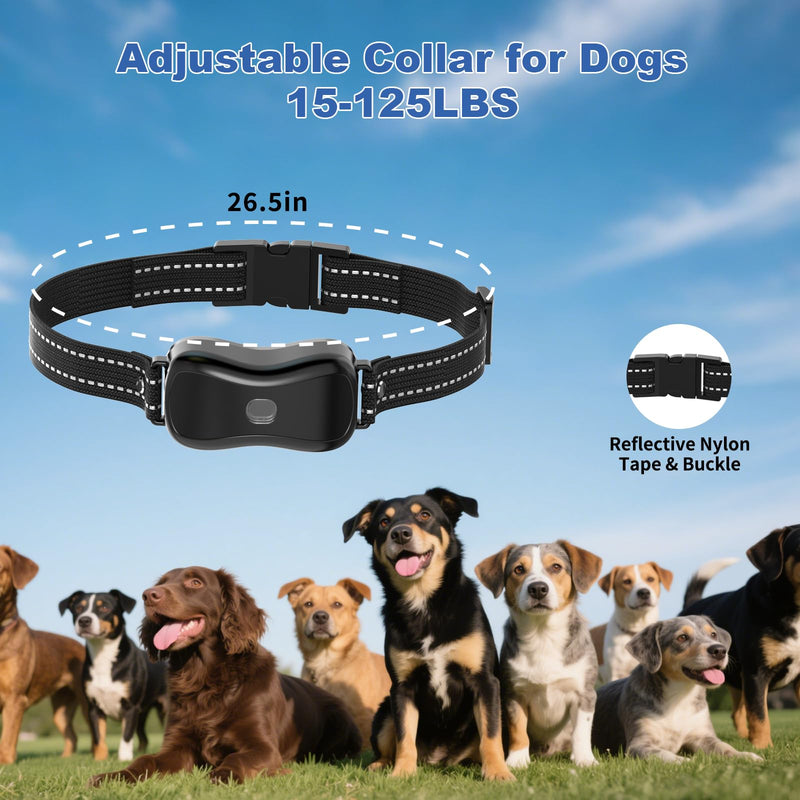 Dog Training Collar with Remote Color Screen - 3300 FT Remote Control Range, Dog Shock Collar with 3 Training Modes, 2 Rechargeable Waterproof ECollar for Dogs Training 15-125LBS Grey 2 Pack - PawsPlanet Australia