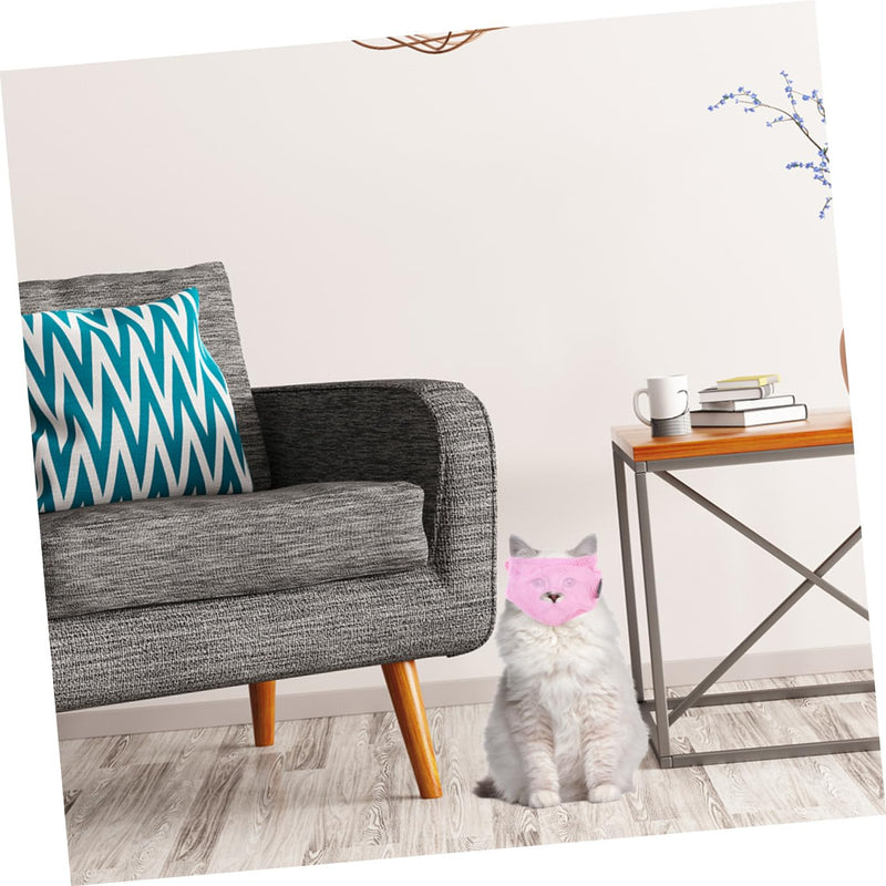 Toyvian Breathable Polyester Cat Muzzle - Practical and Washable Protective Cover for Cats and Kittens at Home and During Bathing