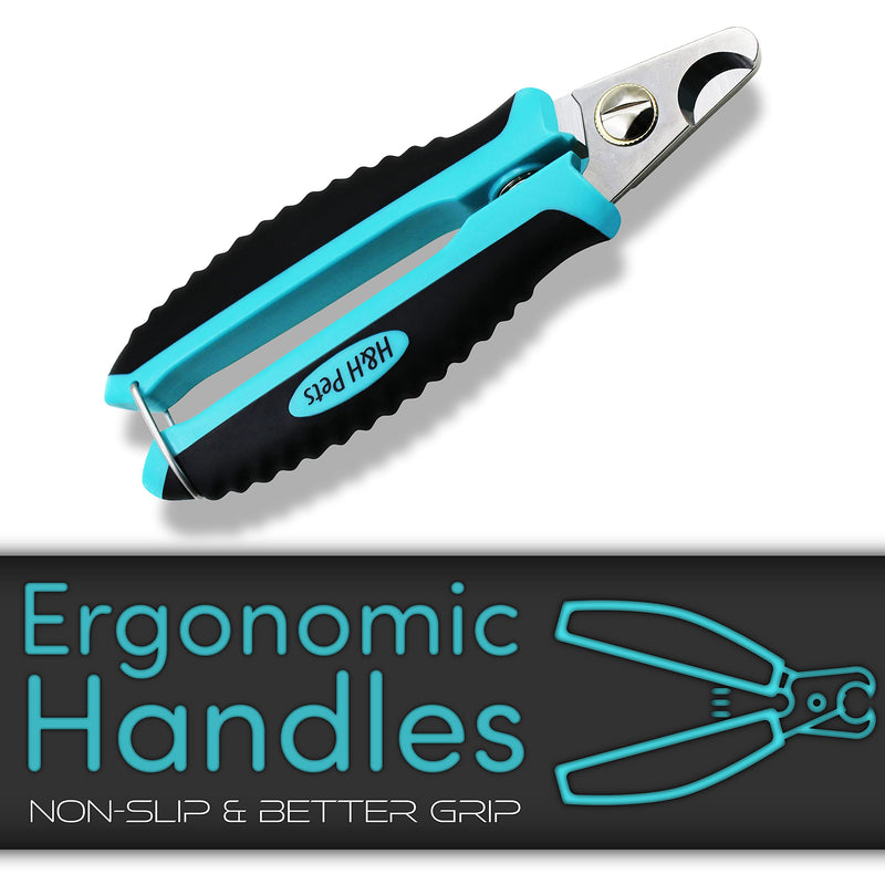 H&H Pets Nail Clippers Series - for Cats and Dogs - Razor Sharp Blades Sturdy Non Slip Handles - Dog Accessories Professional at Home Grooming - Stainless Steel - Dog Nail Trimmers - M (Sm-M Dogs) - PawsPlanet Australia