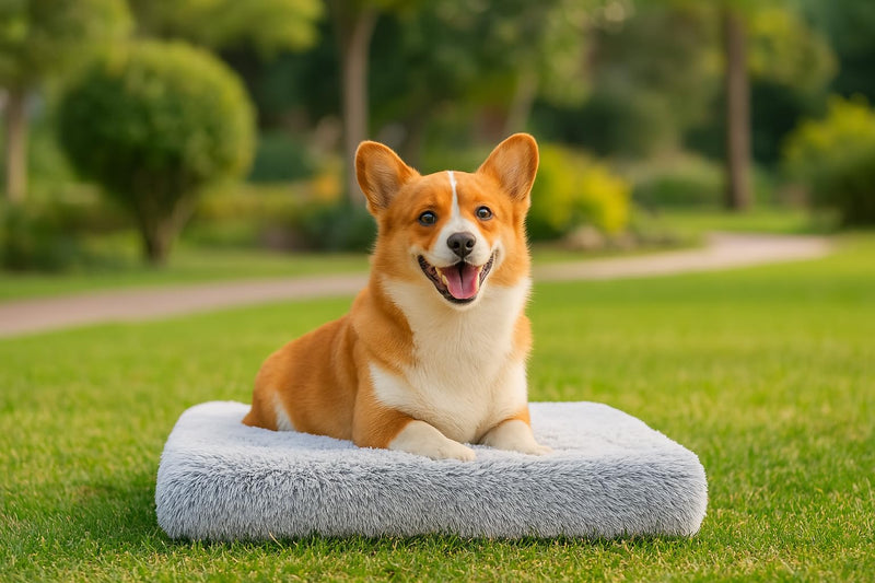 Dog Bed with Removable Cover, Orthopedic Dog Bed (Medium) - Premium Quality, Washable & Portable,Multiple Sizes, Stylish Design, Removable Cover, Size(19.68 x 15.74 X 2) inch Medium - PawsPlanet Australia