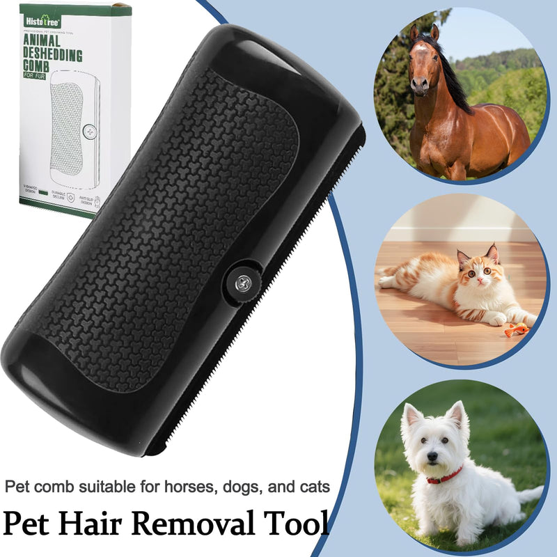 Deshedding Pet Brush, Grooming Brush for Dogs, Rabbits, Cats, Horses, Easy Long Hair Removal for Dogs, Pet Hair Remover Comb - PawsPlanet Australia