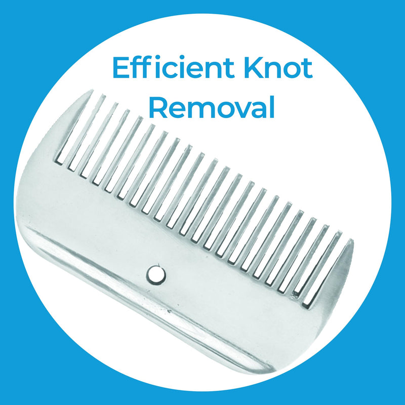 4" Mane & Tail Comb for Horses – Ergonomic Design for Gentle Detangling and Grooming – Ideal for Equine Hair Care and Maintenance (Small Gap 4") Small Gap 4" - PawsPlanet Australia
