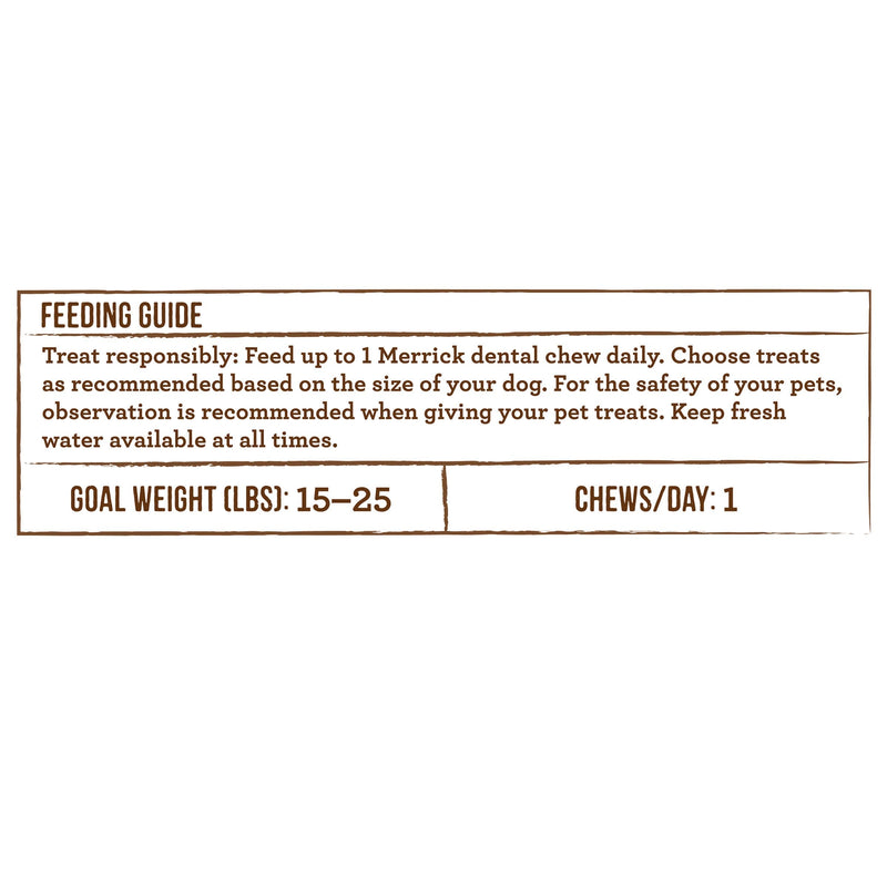 Merrick Fresh Kisses Natural Dental Chews Infused With Coconut And Botanical Oils For Small Dogs 15-25 Lbs - 36 ct. Box