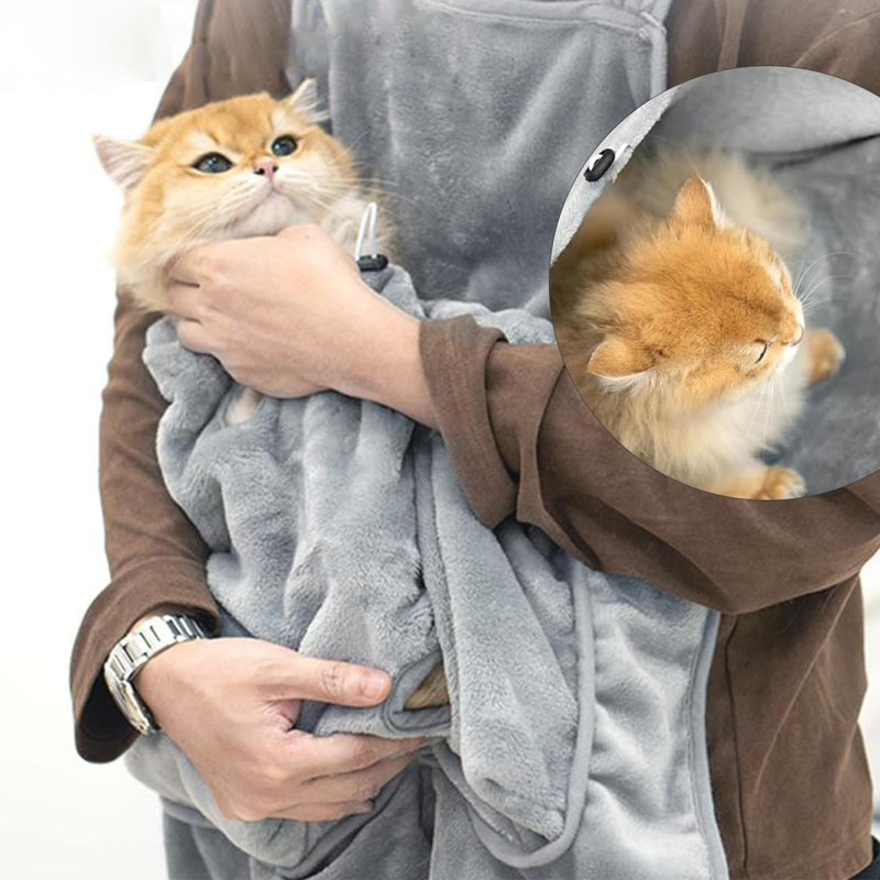 Adjustable Cat Apron Carrier with Holes Pet Carrier Sleeping Bag Pet Carrier Sling Cat Carrier Bag Cat Carrier Pouch for Small Sized Animals (B) B - PawsPlanet Australia