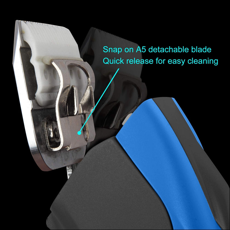 Furzone Detachable Ceramic Blade - Size 7F Blade 1/8", Made of High-Tech Ceramic Materials, Compatible with Most Andis, Oster, Wahl A5 Clippers - PawsPlanet Australia