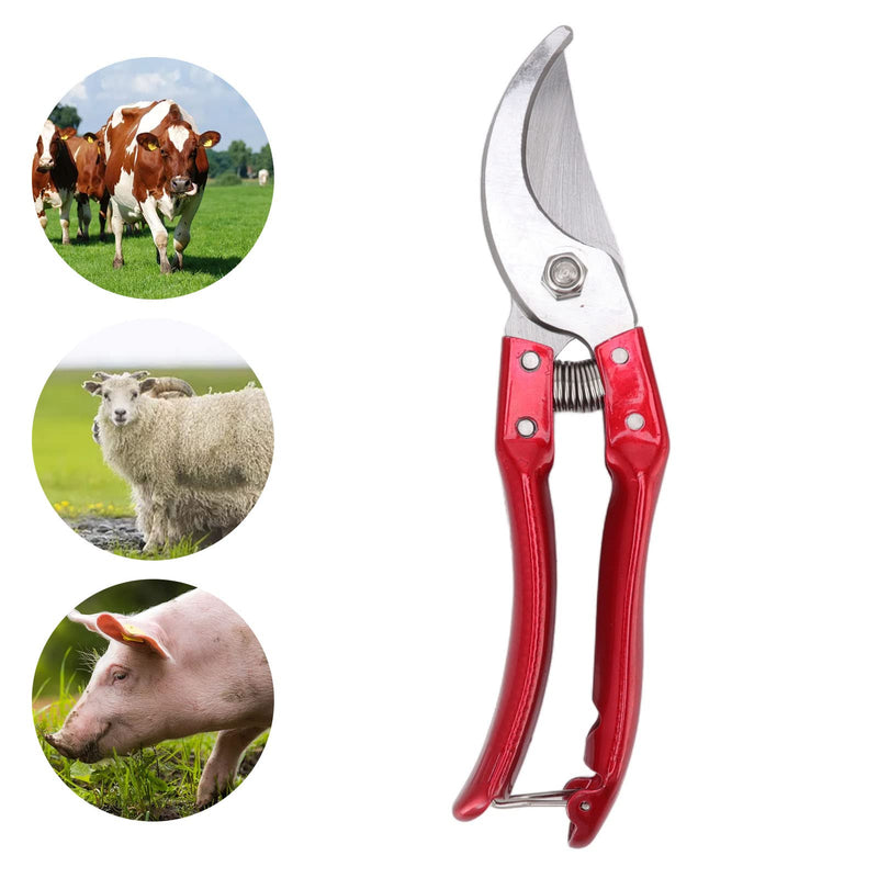 Walfront Goat Hoof Trimmers Nonslip, Sheep Hoof Shears Goat Hoof Trimmers Stainless Steel Animal Nail Scissors Ergonomic Design Cut Multifunctional for Pig Trotter (Black) - PawsPlanet Australia