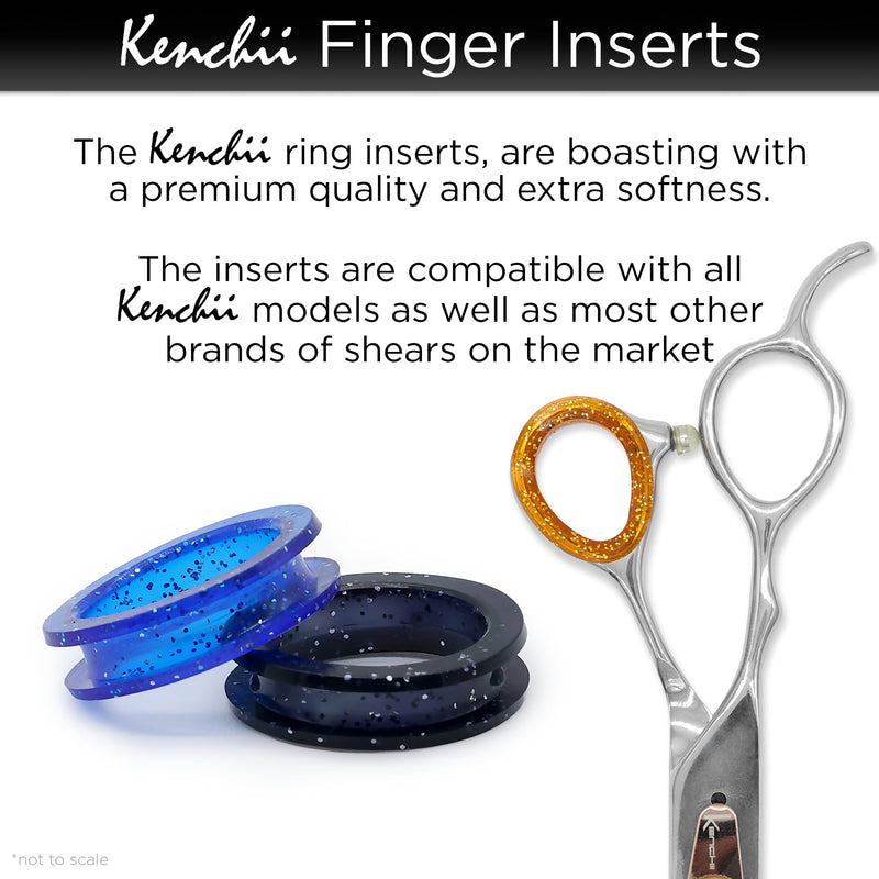 Kenchii Extra Soft Premium Shear Finger Ring Inserts - Thick, Quality Comfort. Elevate Your Grooming Experience with Precision and Style in Multiple Colors Pink - PawsPlanet Australia
