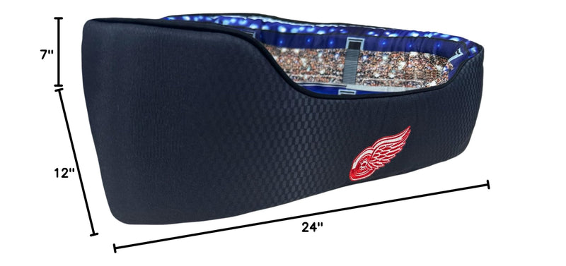 NHL Detroit Red Wings Stadium Dog Bed, Pet Pillow Bed for Dogs, Sporty Hockey Dog Bed and Lounge Cushion - PawsPlanet Australia