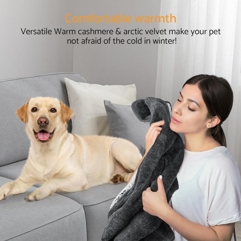 Waterproof Pet Blanket 28x40 inch Pee Proof Dog Blanket for Sofa Bed Couch,Reversible Sherpa Fleece Furniture Protector Cover for Small Medium Large Dogs Cats 28x40in Waterproof Pet Blanket - PawsPlanet Australia