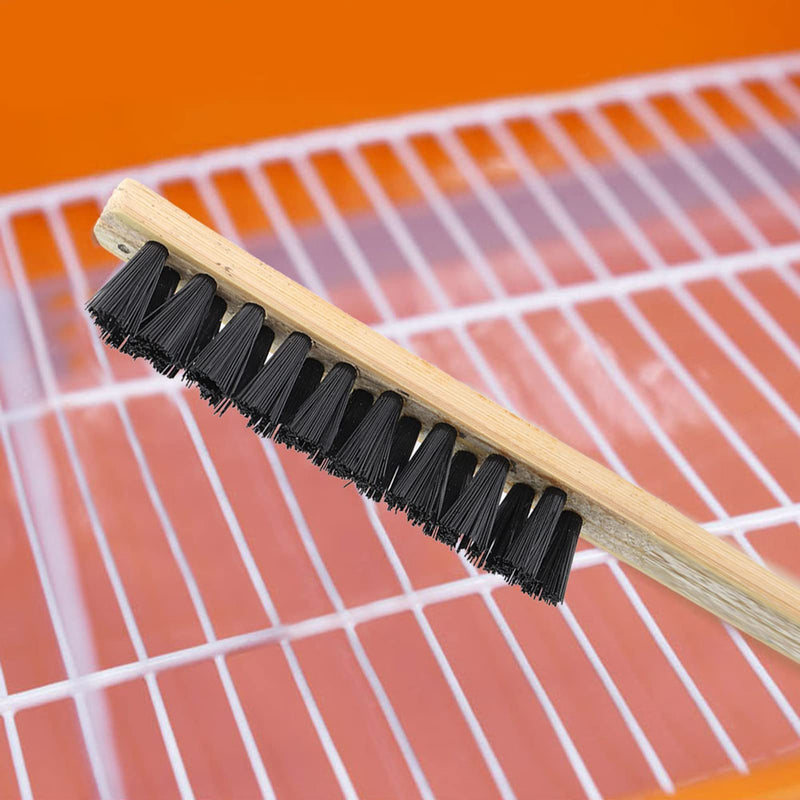3pcs Bird Cage Cleaner Brush, Wooden Birdcage Brush, Long Handle Bird Cage Brush Suitable for Cleaning The Bird Cage and Grooves or Narrow Gaps - PawsPlanet Australia
