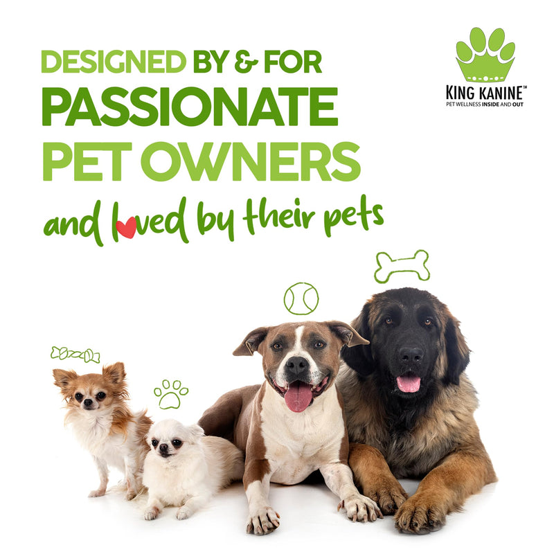King Kanine Natural Dog & Cat Shampoo King Klean 16 oz | Organic Pet Shampoo for Sensitive & Dry Skin | Hypoallergenic Gentle Cleansing Formula for Pet Allergies - PawsPlanet Australia
