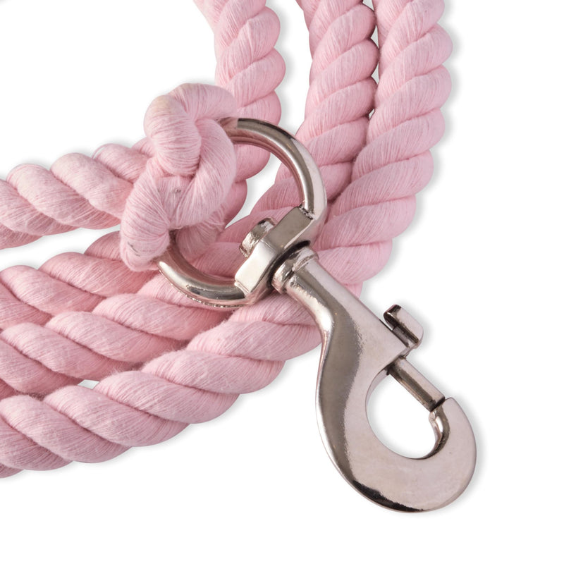Tucker II – The Heavy Duty 6 ft Twisted Rope Cotton Durable Leashes Dogs, Pink, One Size - PawsPlanet Australia