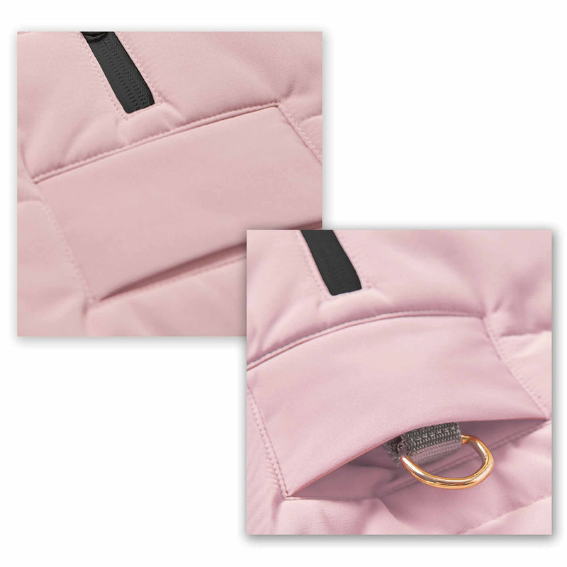 Blueberry Pet Cozy & Comfy Windproof Waterproof Quilted Fall Winter Dog Puffer Jacket in Pink, Back Length 12", Size 10", Warm Coat for Small Dogs Size 10 (Pack of 1) - PawsPlanet Australia