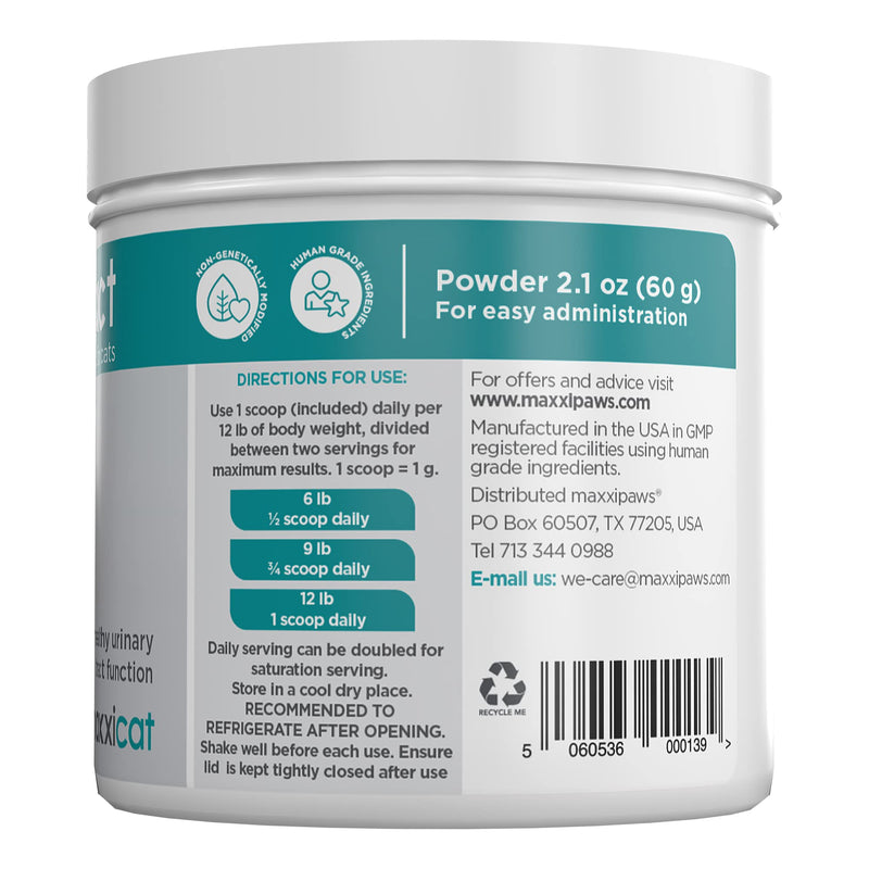 maxxiUtract Urinary and Bladder Supplement for Cats to Help Prevent UTI Recurrence and Support Optimum Urinary Tract Health (2.1 oz) 2.1 Ounce (Pack of 1)