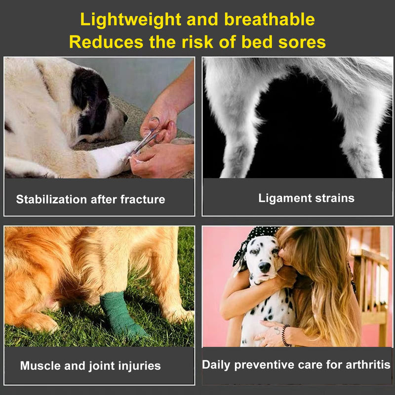Dog Knee Brace Rear Leg Orthopedic Dog Splint for ACL Patella Dislocation Arthritis Joint Support Fastening Strap Neoprene Elastic Size XL